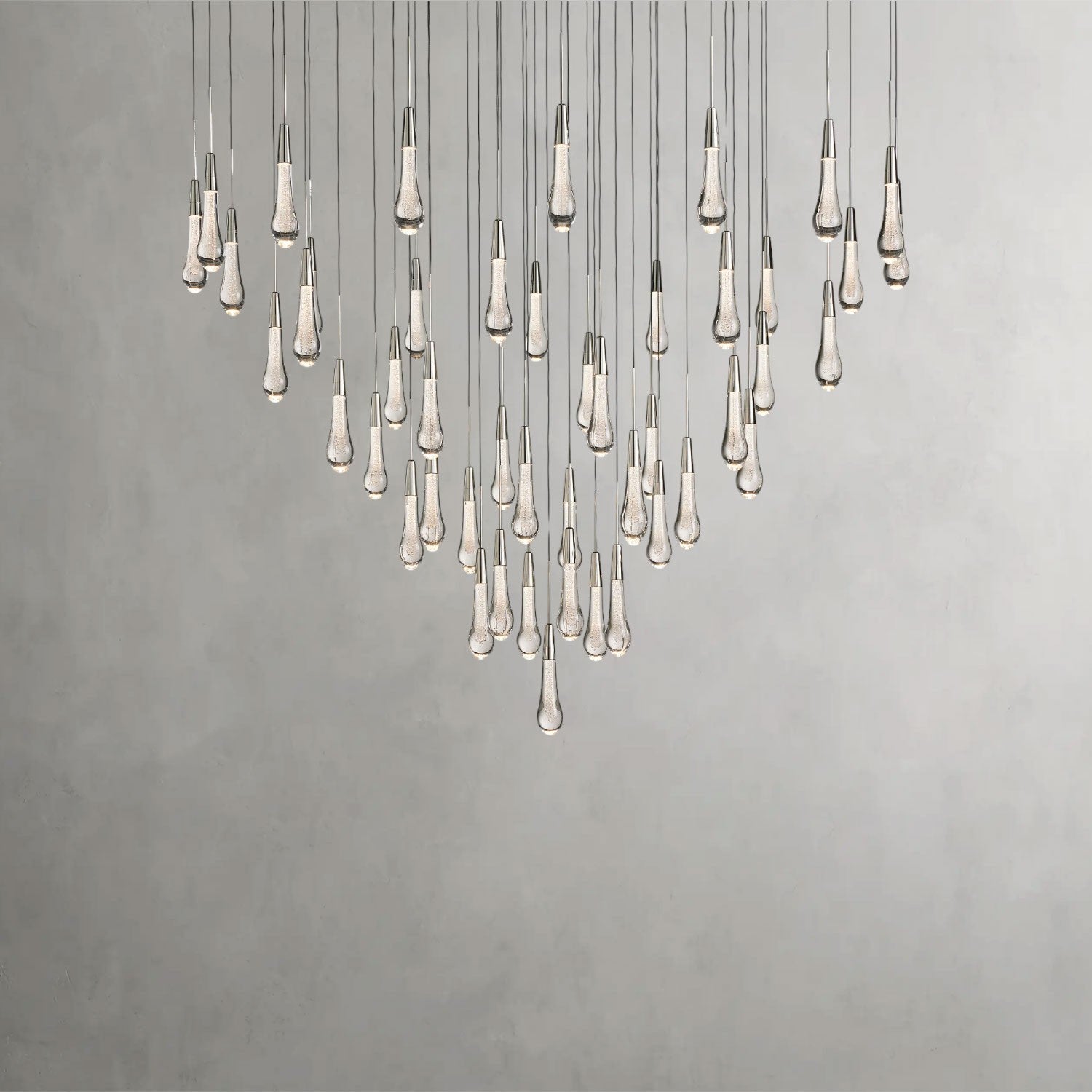 Soltaire Round Chandelier 17", 24", 36", 58"
